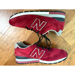 Rare New Balance Made in USA Sneaker Burgundy Suede Mesh M996RR Sz 9.5D EUC